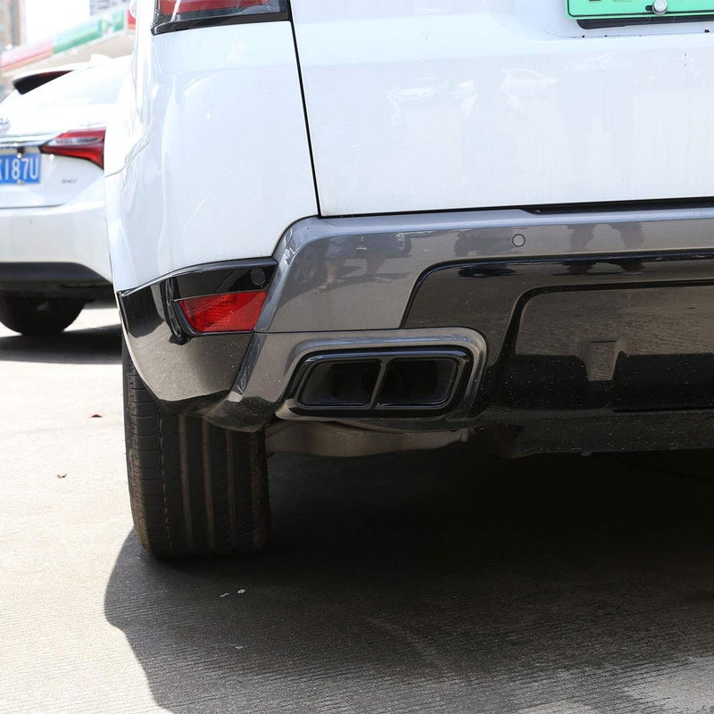 CHEYA 2pcs Bright Black Chrome Stainless Steel Car Tail Exhaust Pipe Cover Trim For Range Rover Sport 2018 2019 2020 Year Accessories - Image 5